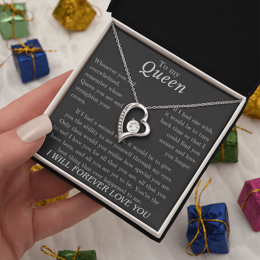 To my Queen – Love Heart Necklace