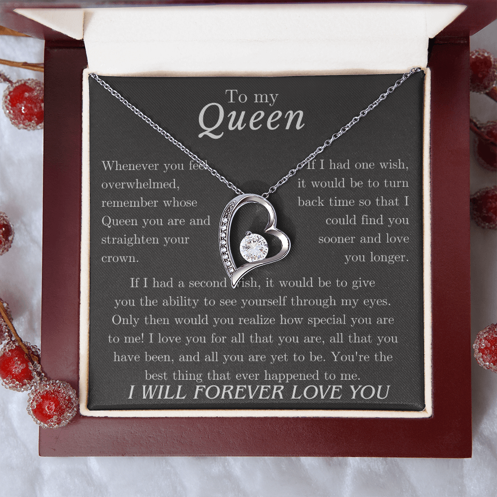 To my Queen – Love Heart Necklace