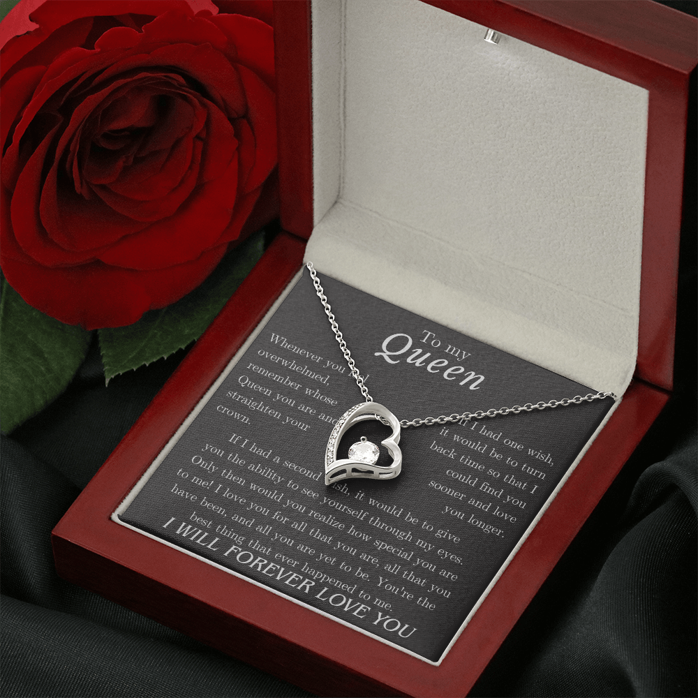 To my Queen – Love Heart Necklace