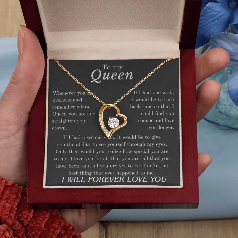 To my Queen – Love Heart Necklace