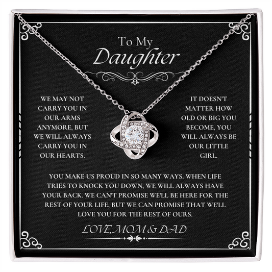 To Our Daughter - Love Mom & Dad - Necklace Gift Set