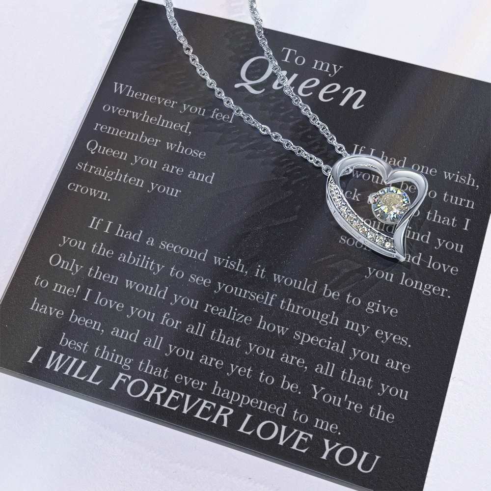 To my Queen – Love Heart Necklace